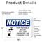 Signmission Non-Potable Water Not For Drinking Cooking, 18 in W x Rectangle, Vinyl Decal OS-2PACK-NS-D-1218-L-16242 - alternate 5